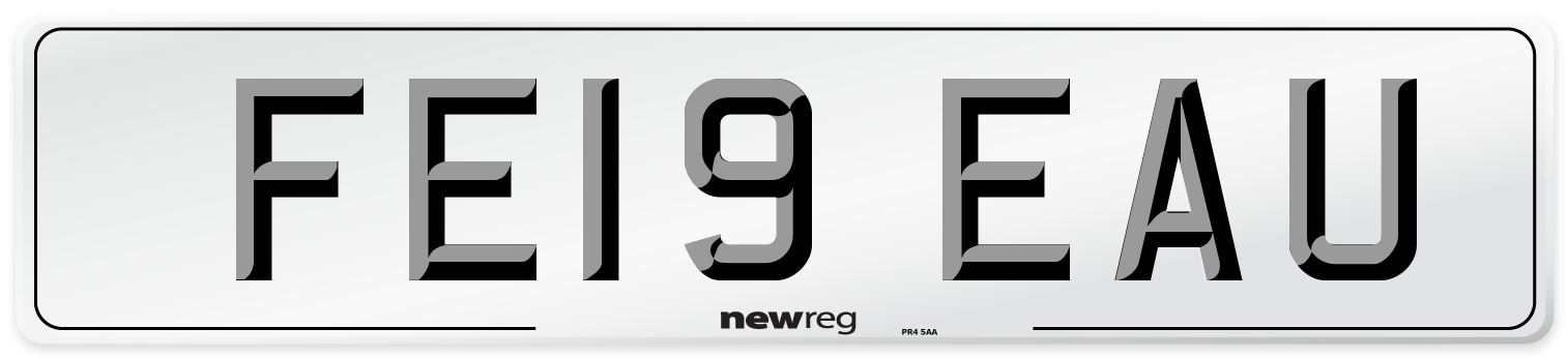 FE19 EAU Number Plate from New Reg
